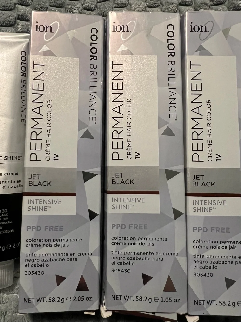 Ion Color Brilliance Permanent Creme Hair Color - Jet Black - Four